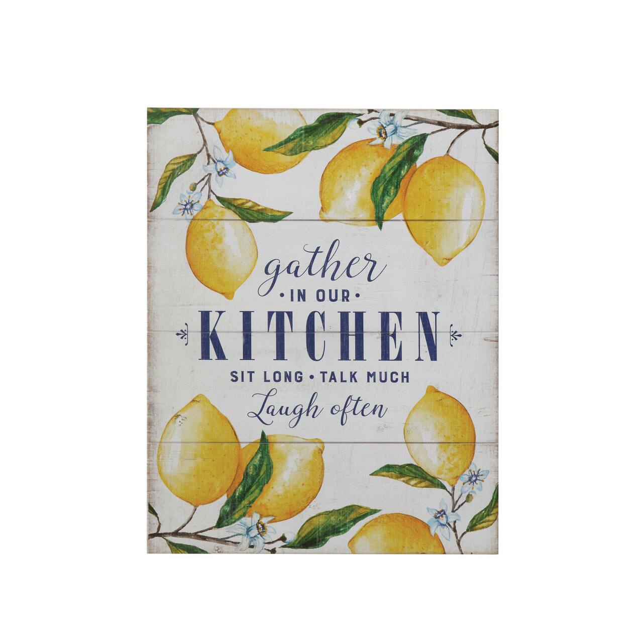 Hello Honey® Gather in Our Kitchen Wood Wall Décor with Lemons